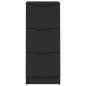 vidaXL Credenze 2 pz Nere 30x30x70 cm in Legno Multistrato vidaXL Credenze 2 pz Nere 30x30x70 cm in Legno Multistrato
