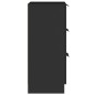 vidaXL Credenze 2 pz Nere 30x30x70 cm in Legno Multistrato vidaXL Credenze 2 pz Nere 30x30x70 cm in Legno Multistrato