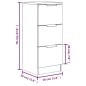 vidaXL Credenze 2 pz Nere 30x30x70 cm in Legno Multistrato vidaXL Credenze 2 pz Nere 30x30x70 cm in Legno Multistrato