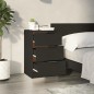 vidaXL Comodini 2 pz Neri 40x36x65 cm vidaXL Comodini 2 pz Neri 40x36x65 cm