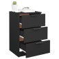 vidaXL Comodini 2 pz Neri 40x36x65 cm vidaXL Comodini 2 pz Neri 40x36x65 cm