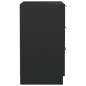 vidaXL Comodini 2 pz Neri 40x36x65 cm vidaXL Comodini 2 pz Neri 40x36x65 cm
