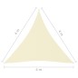 Parasole a Vela Oxford Triangolare 4x4x4 m Crema Parasole a Vela Oxford Triangolare 4x4x4 m Crema