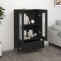 vidaXL Credenza Nera 70x31x115 cm in Legno Multistrato vidaXL Credenza Nera 70x31x115 cm in Legno Multistrato