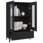 vidaXL Credenza Nera 70x31x115 cm in Legno Multistrato vidaXL Credenza Nera 70x31x115 cm in Legno Multistrato