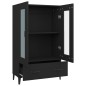 vidaXL Credenza Nera 70x31x115 cm in Legno Multistrato vidaXL Credenza Nera 70x31x115 cm in Legno Multistrato