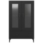 vidaXL Credenza Nera 70x31x115 cm in Legno Multistrato vidaXL Credenza Nera 70x31x115 cm in Legno Multistrato