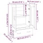 vidaXL Credenza Nera 70x31x115 cm in Legno Multistrato vidaXL Credenza Nera 70x31x115 cm in Legno Multistrato
