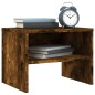 vidaXL Comodini Rovere Fumo 2 pz 40x30x30 cm Legno Multistrato