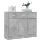 vidaXL Credenza Grigio Cemento 91x28x75 cm in Legno Multistrato vidaXL Credenza Grigio Cemento 91x28x75 cm in Legno Multistrato