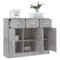 vidaXL Credenza Grigio Cemento 91x28x75 cm in Legno Multistrato vidaXL Credenza Grigio Cemento 91x28x75 cm in Legno Multistrato