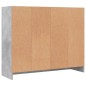 vidaXL Credenza Grigio Cemento 91x28x75 cm in Legno Multistrato vidaXL Credenza Grigio Cemento 91x28x75 cm in Legno Multistrato