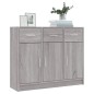 vidaXL Credenza Grigio Sonoma 91x28x75 cm in Legno Multistrato vidaXL Credenza Grigio Sonoma 91x28x75 cm in Legno Multistrato