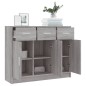 vidaXL Credenza Grigio Sonoma 91x28x75 cm in Legno Multistrato vidaXL Credenza Grigio Sonoma 91x28x75 cm in Legno Multistrato
