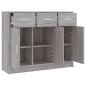 vidaXL Credenza Grigio Sonoma 91x28x75 cm in Legno Multistrato vidaXL Credenza Grigio Sonoma 91x28x75 cm in Legno Multistrato
