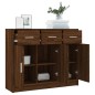 vidaXL Credenza Rovere Marrone 91x28x75 cm in Legno Multistrato vidaXL Credenza Rovere Marrone 91x28x75 cm in Legno Multistrato
