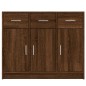 vidaXL Credenza Rovere Marrone 91x28x75 cm in Legno Multistrato vidaXL Credenza Rovere Marrone 91x28x75 cm in Legno Multistrato
