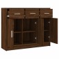 vidaXL Credenza Rovere Marrone 91x28x75 cm in Legno Multistrato vidaXL Credenza Rovere Marrone 91x28x75 cm in Legno Multistrato