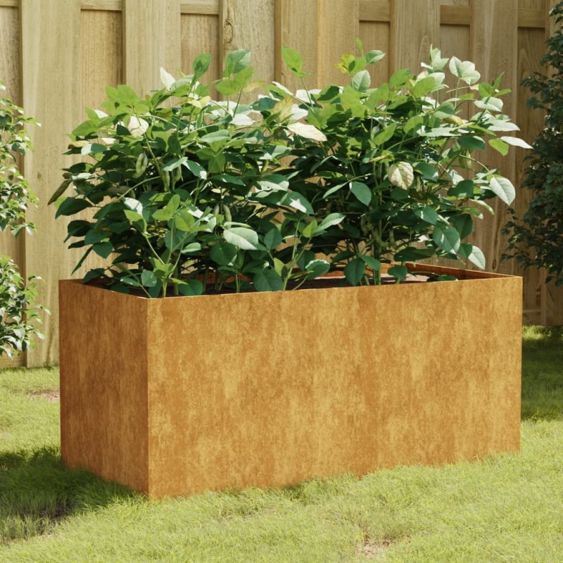 vidaXL Fioriera 80x40x40 cm in Acciaio Corten vidaXL Fioriera 80x40x40 cm in Acciaio Corten