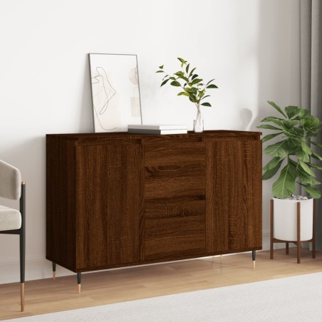 vidaXL Credenza Rovere Marrone 104x35x70 cm in Legno Multistrato