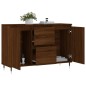 vidaXL Credenza Rovere Marrone 104x35x70 cm in Legno Multistrato vidaXL Credenza Rovere Marrone 104x35x70 cm in Legno Multistrato