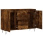 vidaXL Credenza Rovere Fumo 104x35x70 cm in Legno Multistrato vidaXL Credenza Rovere Fumo 104x35x70 cm in Legno Multistrato