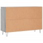 vidaXL Credenza Grigio Sonoma 104x35x70 cm in Legno Multistrato vidaXL Credenza Grigio Sonoma 104x35x70 cm in Legno Multistrato