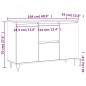 vidaXL Credenza Grigio Sonoma 104x35x70 cm in Legno Multistrato vidaXL Credenza Grigio Sonoma 104x35x70 cm in Legno Multistrato