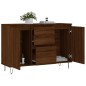 vidaXL Credenza Rovere Marrone 104x35x70 cm in Legno Multistrato vidaXL Credenza Rovere Marrone 104x35x70 cm in Legno Multistrato