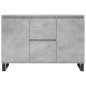 vidaXL Credenza Grigio Cemento 104x35x70 cm in Legno Multistrato vidaXL Credenza Grigio Cemento 104x35x70 cm in Legno Multistrato