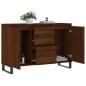 vidaXL Credenza Rovere Marrone 104x35x70 cm in Legno Multistrato vidaXL Credenza Rovere Marrone 104x35x70 cm in Legno Multistrato