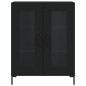 vidaXL Credenza Nera 69,5x34x90 cm in Legno Multistrato vidaXL Credenza Nera 69,5x34x90 cm in Legno Multistrato
