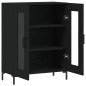 vidaXL Credenza Nera 69,5x34x90 cm in Legno Multistrato vidaXL Credenza Nera 69,5x34x90 cm in Legno Multistrato