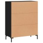 vidaXL Credenza Nera 69,5x34x90 cm in Legno Multistrato vidaXL Credenza Nera 69,5x34x90 cm in Legno Multistrato