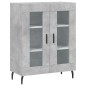 vidaXL Credenza Grigio Cemento 69,5x34x90 cm in Legno Multistrato vidaXL Credenza Grigio Cemento 69,5x34x90 cm in Legno Multistrato