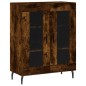 vidaXL Credenza Rovere Fumo 69,5x34x90 cm in Legno Multistrato vidaXL Credenza Rovere Fumo 69,5x34x90 cm in Legno Multistrato