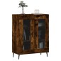 vidaXL Credenza Rovere Fumo 69,5x34x90 cm in Legno Multistrato vidaXL Credenza Rovere Fumo 69,5x34x90 cm in Legno Multistrato