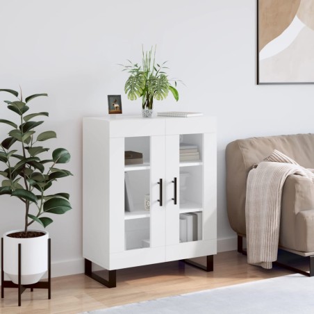 vidaXL Credenza Bianca 69,5x34x90 cm in Legno Multistrato