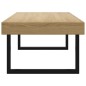 Tavolino Salotto Marrone Chiaro e Nero 120x60x40 cm MDF e Ferro Tavolino Salotto Marrone Chiaro e Nero 120x60x40 cm MDF e Ferro