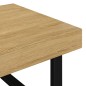 Tavolino Salotto Marrone Chiaro e Nero 120x60x40 cm MDF e Ferro Tavolino Salotto Marrone Chiaro e Nero 120x60x40 cm MDF e Ferro