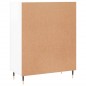 vidaXL Credenza 69,5x34x90 cm in Legno Multistrato Bianco Lucido