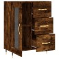 vidaXL Credenza Rovere Fumo 69,5x34x90 cm in Legno Multistrato vidaXL Credenza Rovere Fumo 69,5x34x90 cm in Legno Multistrato