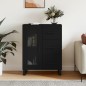 vidaXL Credenza Nera 69,5x34x90 cm in Legno Multistrato vidaXL Credenza Nera 69,5x34x90 cm in Legno Multistrato