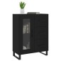 vidaXL Credenza Nera 69,5x34x90 cm in Legno Multistrato vidaXL Credenza Nera 69,5x34x90 cm in Legno Multistrato