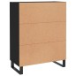 vidaXL Credenza Nera 69,5x34x90 cm in Legno Multistrato vidaXL Credenza Nera 69,5x34x90 cm in Legno Multistrato