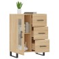 vidaXL Credenza Rovere Sonoma 69,5x34x90 cm in Legno Multistrato vidaXL Credenza Rovere Sonoma 69,5x34x90 cm in Legno Multistrato