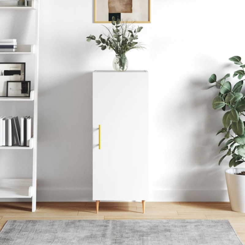 vidaXL Credenza Bianca 34,5x34x90 cm in Legno Multistrato vidaXL Credenza Bianca 34,5x34x90 cm in Legno Multistrato