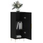 vidaXL Credenza Nero 34,5x34x90 cm in Legno Multistrato vidaXL Credenza Nero 34,5x34x90 cm in Legno Multistrato
