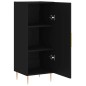 vidaXL Credenza Nero 34,5x34x90 cm in Legno Multistrato vidaXL Credenza Nero 34,5x34x90 cm in Legno Multistrato