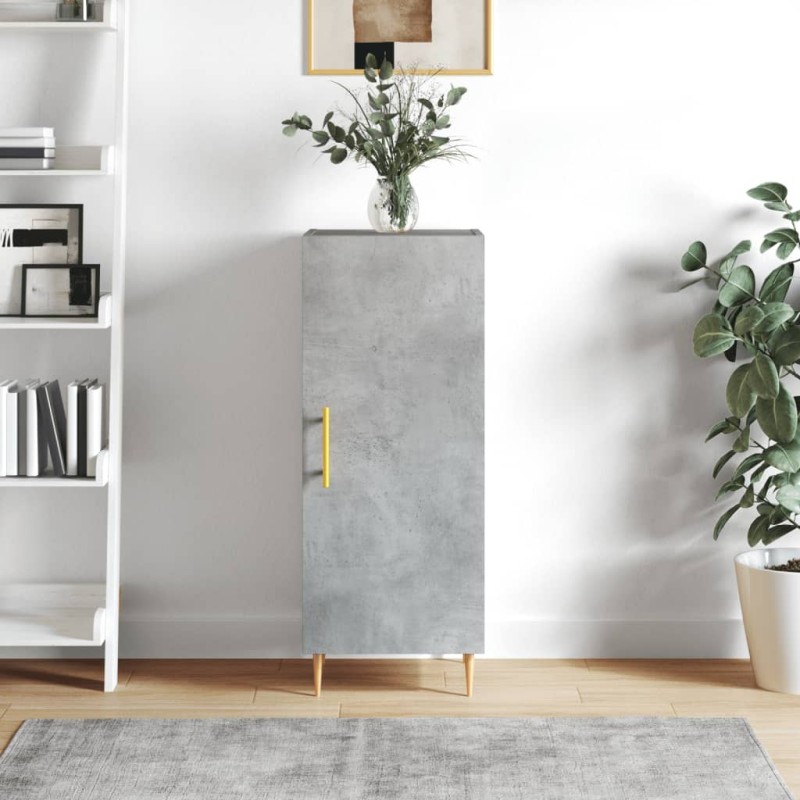 vidaXL Credenza Grigio Cemento 34,5x34x90 cm in Legno Multistrato vidaXL Credenza Grigio Cemento 34,5x34x90 cm in Legno Multistrato